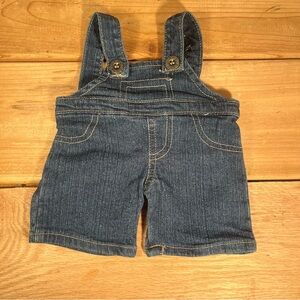 Build-A-Bear Dark Blue DENIM BIB OVERALLS Teddy Clothes NEW Without tags